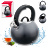 Klausberg KB 7955 Whistling Kettle, 3 L, Insulated Handle, Multi-layer Base, Induction Compatible, Dark Graphite