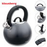 Σφυρίζοντας βραστήρας Klausberg KB 7955, 3l, Θερμομονωμένη λαβή, Πολυστρωματικός πυθμένας, Επαγωγή, Σκούρο γκρι γραφίτης