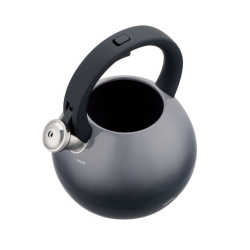 Σφυρίζοντας βραστήρας Klausberg KB 7955, 3l, Θερμομονωμένη λαβή, Πολυστρωματικός πυθμένας, Επαγωγή, Σκούρο γκρι γραφίτης