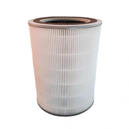 Replacement filter for the Oberon 520 air purifier, HEPA H13, Silver and copper particles, Antiviral, Allergens, Pollen, Dust, White
