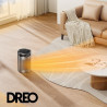 DREO Atom 416 Fan Heater, 1500 W, Up to 20 m², 5 Settings, HeatShield360, Timer, Gray/Black
