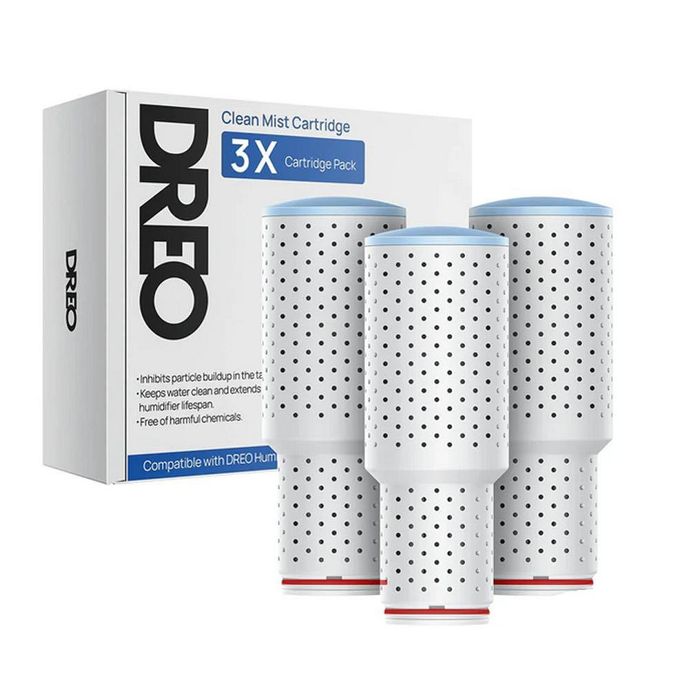 Пречистващи касети за овлажнител за въздух DREO 420S, 3 бр, Сребърни йони, Трислойна система на пречистване, Бял