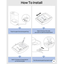 DREO Scented Pads for Air Humidifiers, 24 Count, Natural Cotton, Suitable for Use with Essential Oils, White