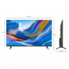 Телевизор METZ blue 32MTE6000Z, 32", 80 см, 1366x768 HD Ready, Google TV, LCD / Direct LED, SMART, Bluetooth, Черен