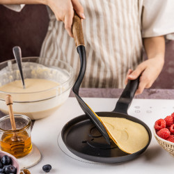 Klausberg KB 7971 Pancake Pan, 18 cm, Textured "Smile" Bottom, Non-stick Coating, PFOA-Free, Induction Compatible, Black