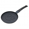 Klausberg KB 7971 Pancake Pan, 18 cm, Textured "Smile" Bottom, Non-stick Coating, PFOA-Free, Induction Compatible, Black