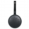 Klausberg KB 7972 Pancake Pan, 18 cm, Sun-Patterned Base, Non-Stick Coating, PFOA-Free, Induction Compatible, Black