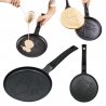 Klausberg KB 7973 Pancake Pan, 18 cm, Embossed bottom with kitten design, Non-stick coating, PFOA-free, Induction-compatible, Black