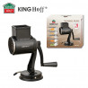 Kinghoff KH 1951 Hand Grater with 5 Interchangeable Blades, Stainless Steel, Black
