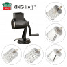Kinghoff KH 1951 Hand Grater with 5 Interchangeable Blades, Stainless Steel, Black