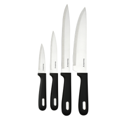 Klausberg KB 7980 Knife and Cutting Board Set, 8 pieces, Stainless Steel, Stand, Black/Stainless Steel