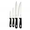 Klausberg KB 7980 Knife and Cutting Board Set, 8 pieces, Stainless Steel, Stand, Black/Stainless Steel