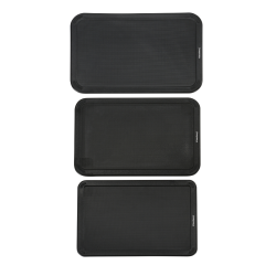 Klausberg KB 7980 Knife and Cutting Board Set, 8 pieces, Stainless Steel, Stand, Black/Stainless Steel