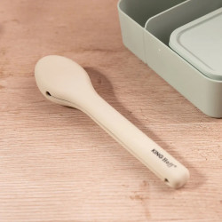 Kinghoff KH 1954 3-Piece Cutlery Set, Silicone Storage Case, Stainless Steel, Silver