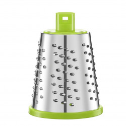 Kinghoff KH 1960 Hand Grater with 3 Interchangeable Blades, Stainless Steel, White/Green