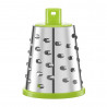 Kinghoff KH 1960 Hand Grater with 3 Interchangeable Blades, Stainless Steel, White/Green