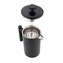 Kinghoff KH 1996 francia kávé/tea presszó, 1 l, Rozsdamentes acél, dupla falú, Fekete