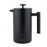 Presă franceză pentru cafea/ceai Kinghoff KH 1996, 1 l, Oțel inoxidabil, Pereți dubli, Negru