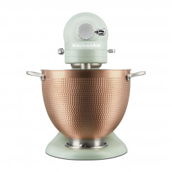 Mixer planetar KitchenAid Artisan Blossom Exclusive Design 5KSM180LEELB, 300W, 4.7L, Actionare directa, 10 viteze, Cap inclinat, Bol din cupru forjat, Verde deschis