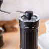 Χειροκίνητος μύλος καφέ Kinghoff KH 2002, 30 g, Κεραμικός μηχανισμός, Σταδιακή ρύθμιση λεπτότητας, Μαύρο