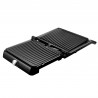 Rosberg R51442M Electric Grill, 2000W, Grill, Non-stick plates (29 x 23 cm), 180°C opening, Stainless steel/black