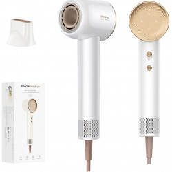 Dreame Glory Hair Dryer, 1400W, 110,000 rpm, 4 heat settings, 2 speed settings, 57°C, Ionization, NTC thermal sensor, LED indicators, White