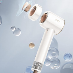 Πιστολάκι Μαλλιών Dreame Glory, 1400W, 110000 rpm, 4 θερμοκρασίες, 2 ταχύτητες, 57°C, ιονισμός, θερμοαισθητήρας NTC, ενδείξεις LED, Λευκό