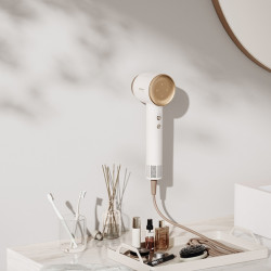 Πιστολάκι Μαλλιών Dreame Glory, 1400W, 110000 rpm, 4 θερμοκρασίες, 2 ταχύτητες, 57°C, ιονισμός, θερμοαισθητήρας NTC, ενδείξεις LED, Λευκό