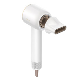 Dreame Glory uscător de păr, 1400W, 110000 rpm, 4 temperaturi, 2 viteze, 57°C, ionizare, termosenzor NTC, indicatori LED, alb