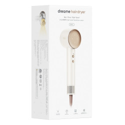 Πιστολάκι Μαλλιών Dreame Glory, 1400W, 110000 rpm, 4 θερμοκρασίες, 2 ταχύτητες, 57°C, ιονισμός, θερμοαισθητήρας NTC, ενδείξεις LED, Λευκό