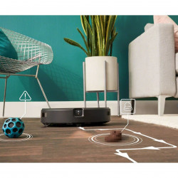 Prakhosmukachka robot iRobot Roomba Combo J7, 33W, Wi-Fi, 1700 Pa, 276 ml, Autonómia 75 perc, üvegovi parancsnok, Cernen