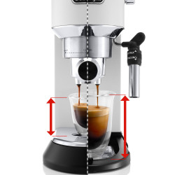 Еспресо машина DeLonghi EC685.W, 1300W, 15 bar, 1.1 л, 3 адаптера, Регулиране на температурата, Бял