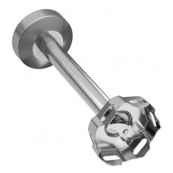 Μπλέντερ, κοπτήρας και μίξερ 3 σε 1 KitchenAid 5KHBRV75BM, 12 V, 2 ρυθμιζόμενες ταχύτητες, 5 λειτουργίες, φόρτιση μέσω USB-C, Μαύρο