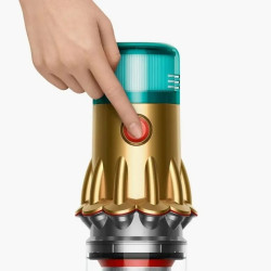 Felálló porszívó Dyson V15 Detect Absole 447000-01, 660W, 0,76 l, 60 perc autonómia, érzékelők, 3 üzemmód, LCD, szürke/arany, szürke/arany színű