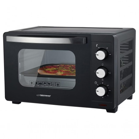 Cuptor electric Esperanza EKO008N, 1280W, 20 l, 100-230C, Timer 60 min, Negru