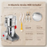 Rasnita electrica pentru cereale si condimente RL-FG21803, 2000W, 800 g, 36000 rpm, Timer, Inox