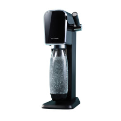 Aparat de apă carbogazoasă SodaStream ART, 1 l, carbonatare manuală, 2 etape, fără BPA, negru/argintiu