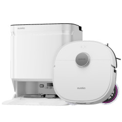 Ρομποτική σκούπα Eureka J15 Ultra, 19.000 Pa, 3 λίτρα, Αυτονομία 150 λεπτών, Lidar + κάμερα RGB, FlexiRazor, Φωνητικός έλεγχος, Λευκό