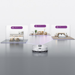 Eureka J15 Ultra Robot Vacuum, 19,000 Pa, 3 L, 150-Minute Run Time, Lidar + RGB Camera, FlexiRazor, Voice Control, White