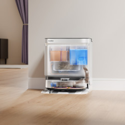 Aspirator robot Eureka J15 Ultra, 19 000 Pa, 3 l, Autonomie de 150 min, Lidar + camerа RGB, FlexiRazor, Comanda vocala, Alb