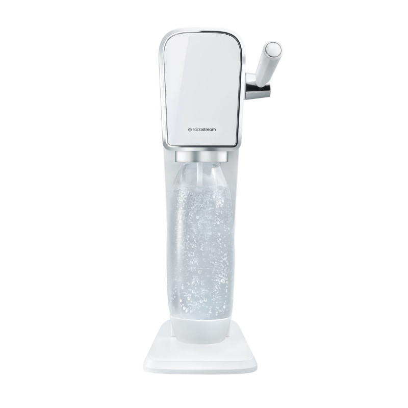 SodaStream ART szénsavas vizet készítő gép, 1 l, kézi szénsavasítás, 2 fokozat, BPA-mentes, fehér/ezüst színű