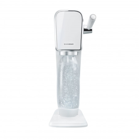 SodaStream ART szénsavas vizet készítő gép, 1 l, kézi szénsavasítás, 2 fokozat, BPA-mentes, fehér/ezüst színű