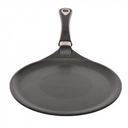 Palacsintasütő AMT Gastroguss 128, 28 cm, Öntött alumínium, Lotan® tapadásmentes bevonat, 240°C-ig, Fekete színű