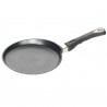 AMT Gastroguss 124 Pancake Pan, 24 cm, Cast Aluminum, Lotan® Non-Stick Coating, Up to 240°C, Black