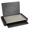 Oliver Voltz OV51015QC Electric Grill with Lid, 1800W, 35x22 cm, 12 heating elements, Drip Pan, Black