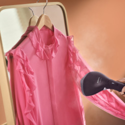 Philips STH7050/30 Steam Iron, 1500W, 100 + 200 ml, 28 g/min, OptimalTEMP, Adjustable head, 2 steam settings, Accessories, Black/Purple