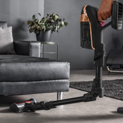 Rowenta X-Force Flex 15.60 RH99F1 Upright Vacuum Cleaner, 520W, 230V, 0.9 L, 32.4V, 80-minute runtime, Automatic power adjustment, LED brush, Display, Flex, Black/Bronze