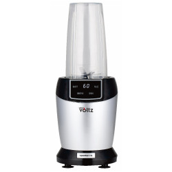 Nutri Blender Oliver Voltz OV51162FS, 1200W, 2 μπολ, 1 λίτρο/800 ml, χωρίς BPA, οθόνη LED, Ασημί
