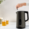 Fierbător electric Tefal KI831E10, 1800W, 1.7 l, 5 niveluri de temperatură, LED, Control tactil, Baza 360°C, Pereți dubli, Filtru anticalcar, Negru