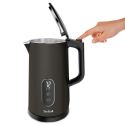 Tefal KI831E10 Electric Kettle, 1800W, 1.7 L, 5 temperature settings, LED display, Touch controls, 360° swivel base, Double-walled, Limescale filter, Black
